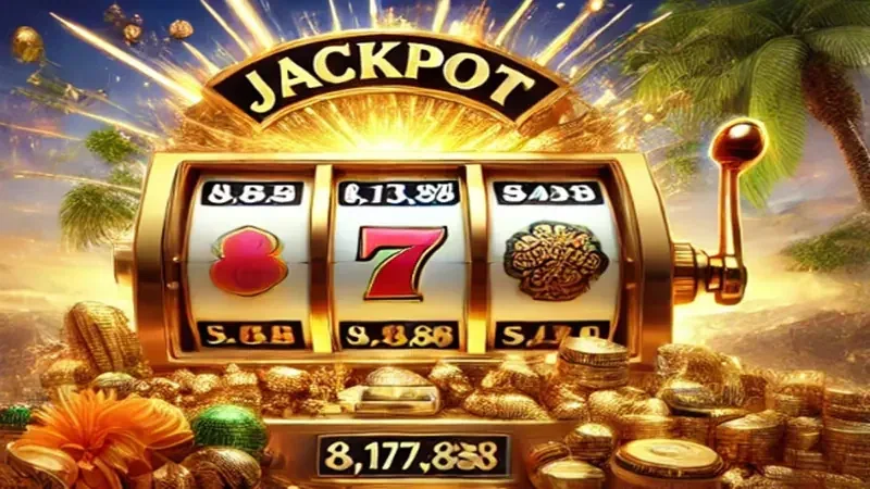 Antarmuka slot mobile dengan reel, tombol putar, dan simbol bonus